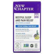 New Chapter, Restful Sleep and Pain Relief Melatonin, Підтримк...