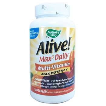Купить Alive! Мультивитамины Max3 Potency 180 таблеток