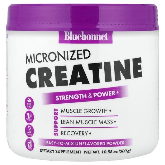 Основне фото товара Micronized Creatine Powder Unflavored, Креатин, 300 г