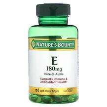 Nature's Bounty, Vitamin E 180 mg, Вітамін E Токофероли, 120 R...