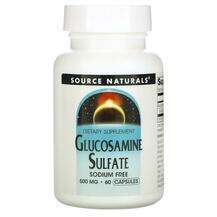 Source Naturals, Glucosamine Sulfate 500 mg 60, Глюкозамін сул...