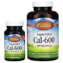 Кальцій Liquid Filled Cal-600 100 + Carlson