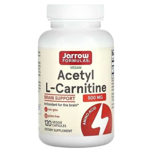 Acetyl L-Carnitine 500 mg, Ацетил L-карнітин, 120 капсул