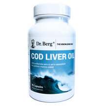Dr. Berg, Cod Liver Oil Capsules, Олія з печінки тріски, 90 ка...