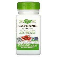 Nature's Way, Cayenne Fruit 40000 SHU/g, 100 Vegan Capsules