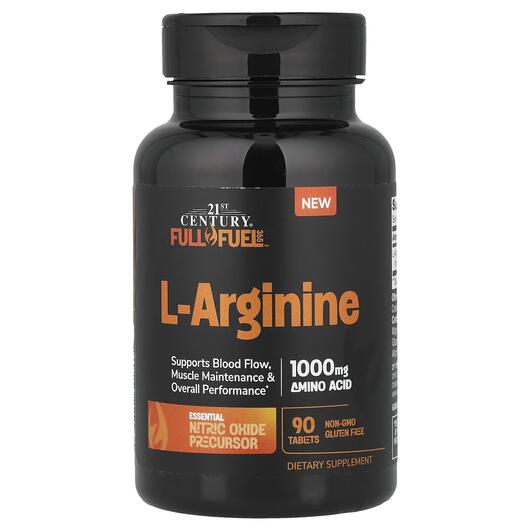 Основне фото товара Full Fuel 365 L-Arginine 1000 mg, L-Аргінін, 90 таблеток