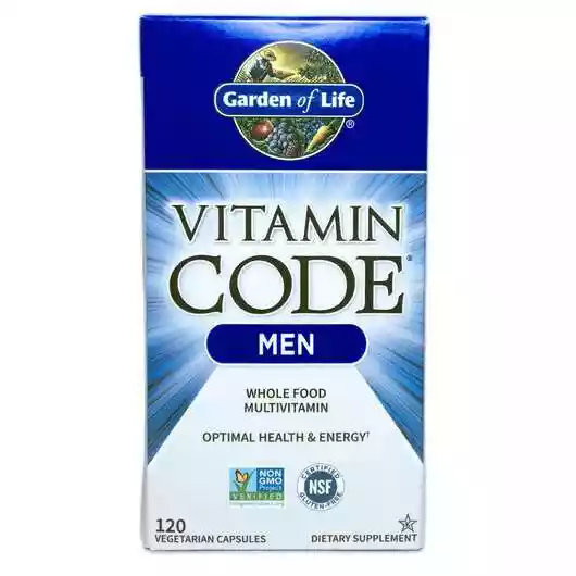 Основне фото товара Garden of Life, Vitamin Code Men, Вітаміни, 120 капсул