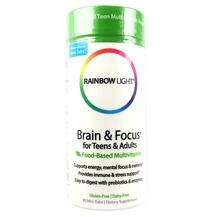 Rainbow Light, Brain & Focus for Teens, Мультивітаміни для...
