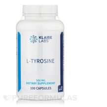 L-Tyrosine 500 mg L-Тирозин Klaire Labs 100 капсул