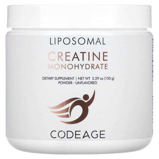 Основное фото товара CodeAge, Креатин, Liposomal Creatine Monohydrate Powder Unflav...