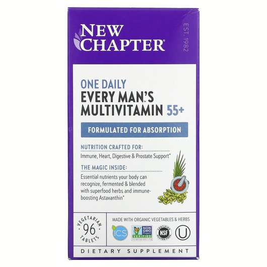 Every Man's One Daily 55+ Multivitamin, Мультивітаміни для чоловіків 55+, 96 таблеток