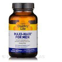 Country Life, Maxi-Hair for Men, Шкіра нігті волосся, 60 капсул