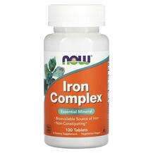 Now, Iron Complex, 100 Tablets