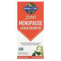 Garden of Life, Травяные добавки, Herbals Menopause + Hair Gro...