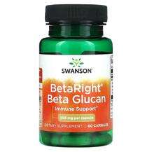 Swanson, BetaRight Beta Glucan 250 mg, Бета глюкан D глюкан, 6...