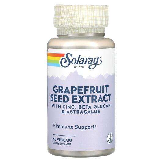 Основне фото товара Solaray, Grapefruit Seed Extract, Екстракт семян грейпфрута, 6...