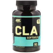 Optimum Nutrition, CLA 750 mg, Лінолева кислота, 90 капсул