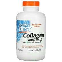 Collagen Types 1 & 3, Коллаген 1000 мг, 540 таблеток