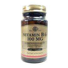 Solgar, Vitamin B6 100 mg, Вітамін B6 100 мг, 100 таблеток