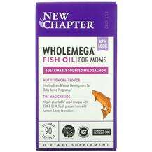 New Chapter, Wholemega For Moms 500 mg, Омега для мам 500 мг, ...