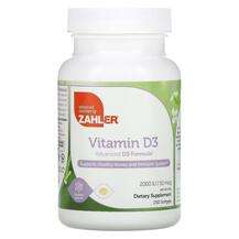 Zahler, Vitamin D3 Advanced D3 Formula 50 mcg 2000 IU, 250 Sof...