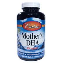 Carlson, Mother's DHA 500 mg, ДГК, 120 капсул