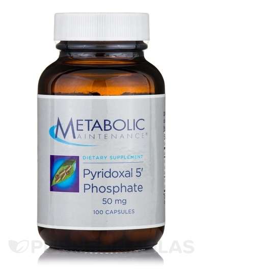 Основне фото товара Metabolic Maintenance, Pyridoxal 5' Phosphate 50 mg, Піридокса...