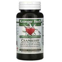 Kroeger Herb, Complete Concentrates Cranberry, Журавлина, 90 к...