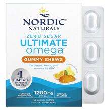 Nordic Naturals, Ultimate Omega Tropical Fruit 600 mg, 54 Gumm...