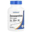 Nutricost, Zeaxanthin with Lutein, Лютеїн, 60 капсул