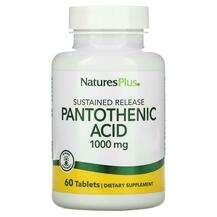 Natures Plus, Pantothenic Acid 1000 mg, 60 Tablets