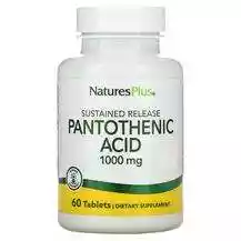 Natures Plus, Pantothenic Acid 1000 mg 60, Пантотенова кислота...