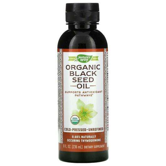 Основне фото товара Nature's Way, 100% Organic Black Seed Oil, Олія Чорного К...