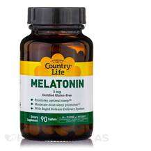 Melatonin 3 mg Мелатонин Country Life 90 таблеток