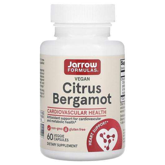 Основне фото товара Jarrow Formulas, Citrus Bergamot, Бергамот 500 мг, 60 капсул
