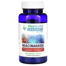 ProHealth Longevity, Niacinamide 600 mg, Ніацинамід 600 мг, 60...