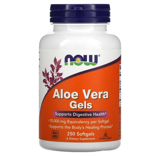 Основное фото товара NOW, Алоэ вера, Aloe Vera Gels, 250 капсул