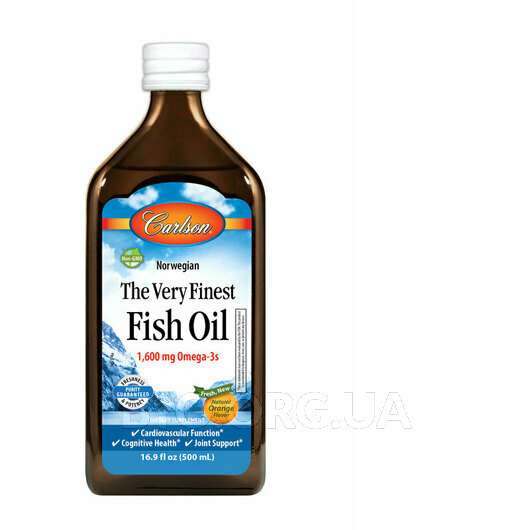 Фото товару The Very Finest Fish Oil 1600 mg Natural Orange Flavor