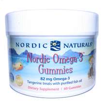 Nordic Naturals, Nordic Omega-3 Gummies, Омега-3, 60 цукерок