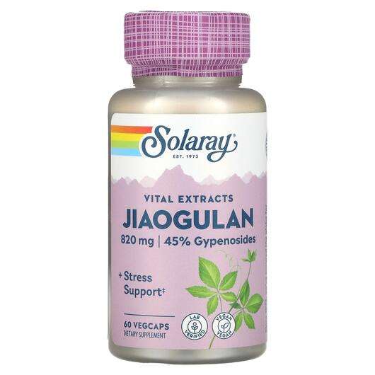 Основное фото товара Solaray, Гиностемма 410 мг, Jiaogulan Root Extract 410 mg, 60 ...