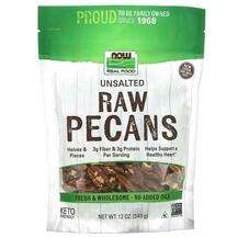 Now, Raw Pecans Unsalted, 340 g