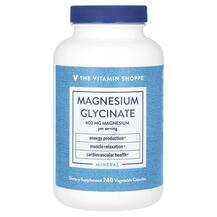 The Vitamin Shoppe, Magnesium Glycinate, 240 Vegetable Capsules