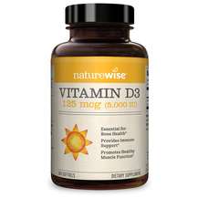 Vitamin D3 125 mcg 5000 IU, Вітамін D3 5000 МО, 360 капсул
