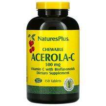 Chewable Acerola-C Vitamin C with Bioflavonoids 500 mg, Ацерол...