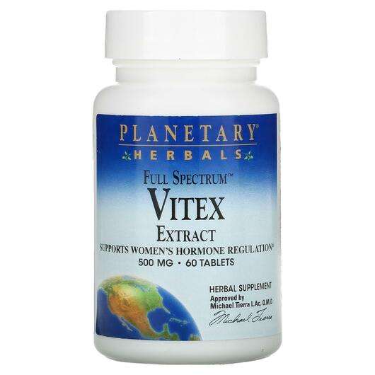 Основне фото товара Planetary Herbals, Full Spectrum Vitex Extract 500 mg, Авраамо...