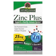 Цинк Плюс 25 мг Zinc Plus 25 mg 60 Vegetarian