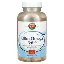 KAL, Жирные кислоты Омега 3 6 9, Ultra Omega 3-6-9, 200 капсул
