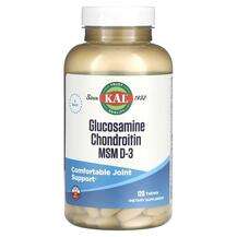 KAL, Glocosamine Chondroitin MSM D-3, 120 tablets