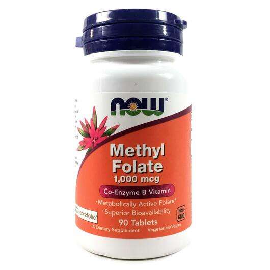 Methyl Folate 1000 mcg, Метилфолат 1000 мкг, 90 таблеток