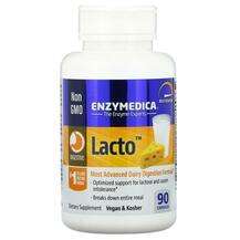 Enzymedica, Lacto, Ферменти, 90 капсул